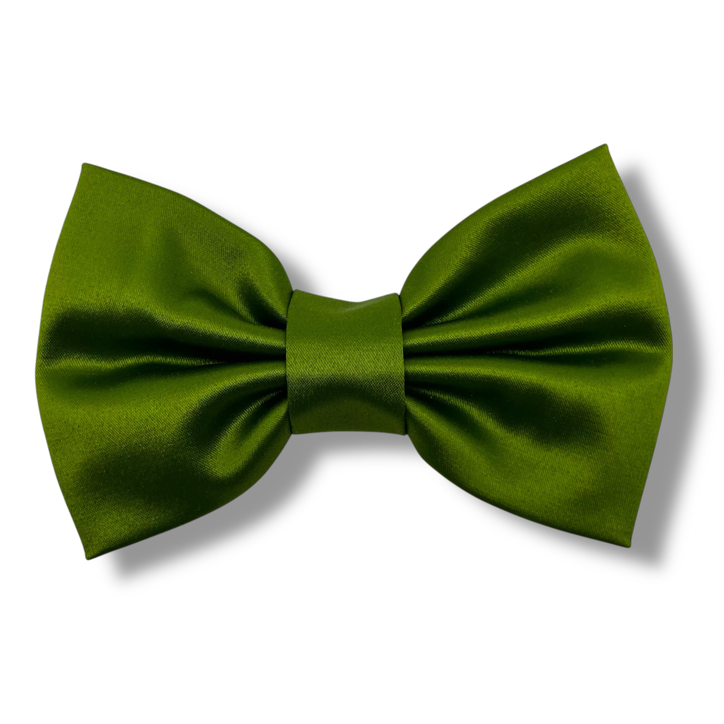 Lime hundrosett i siden - stor - Lilofant Design