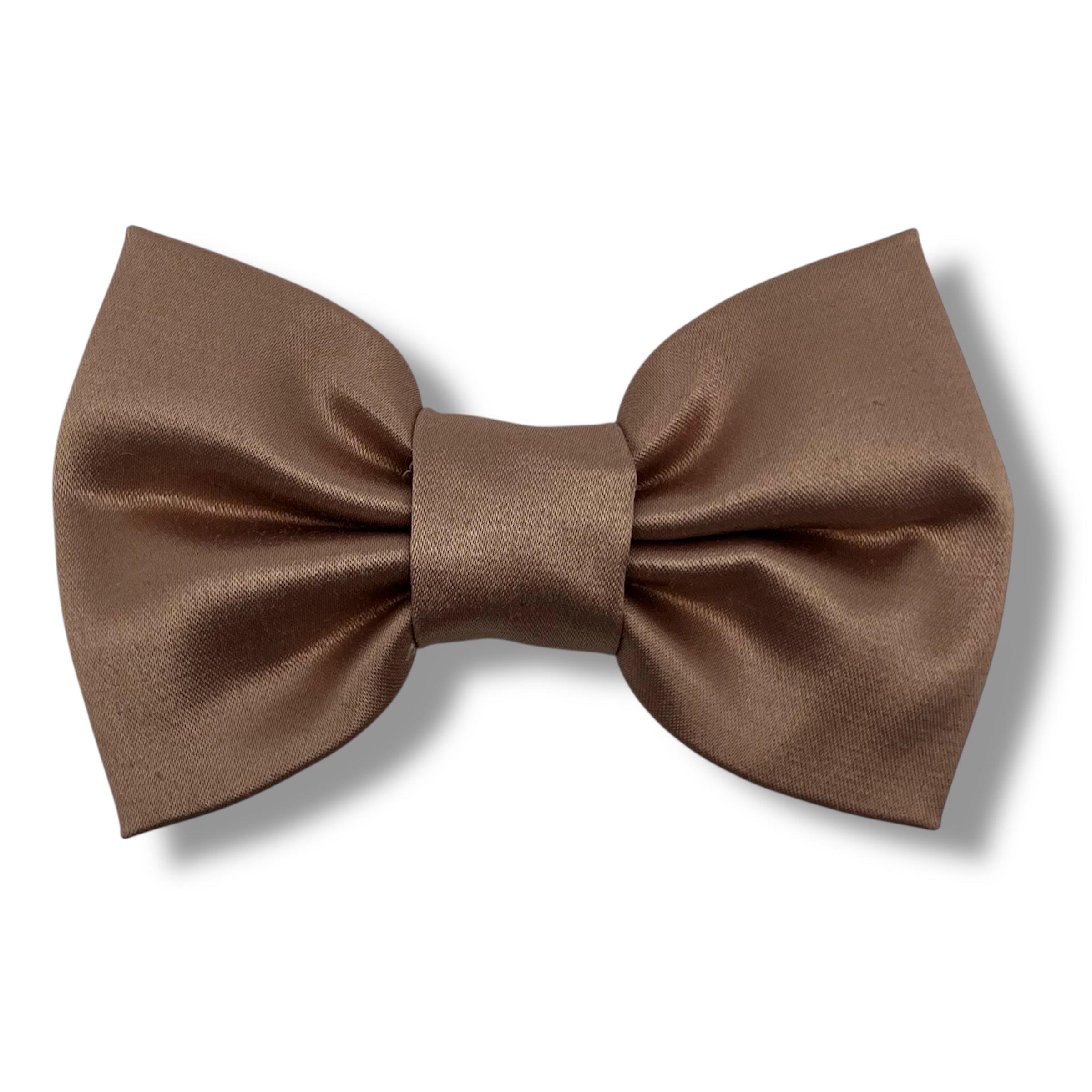 Ljus dimrosa hundrosett i siden - liten - Lilofant Design