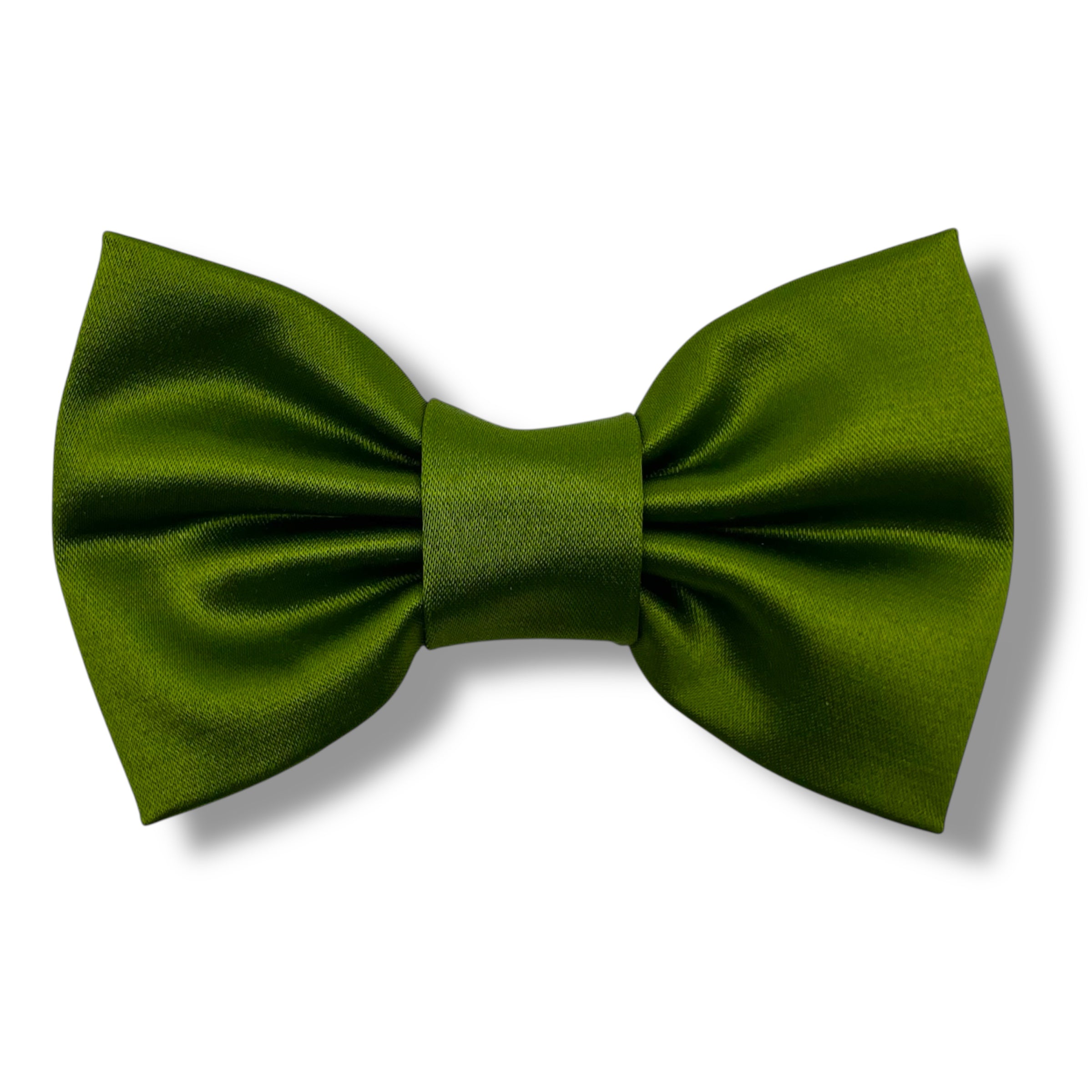 Lime hundrosett i siden - liten - Lilofant Design