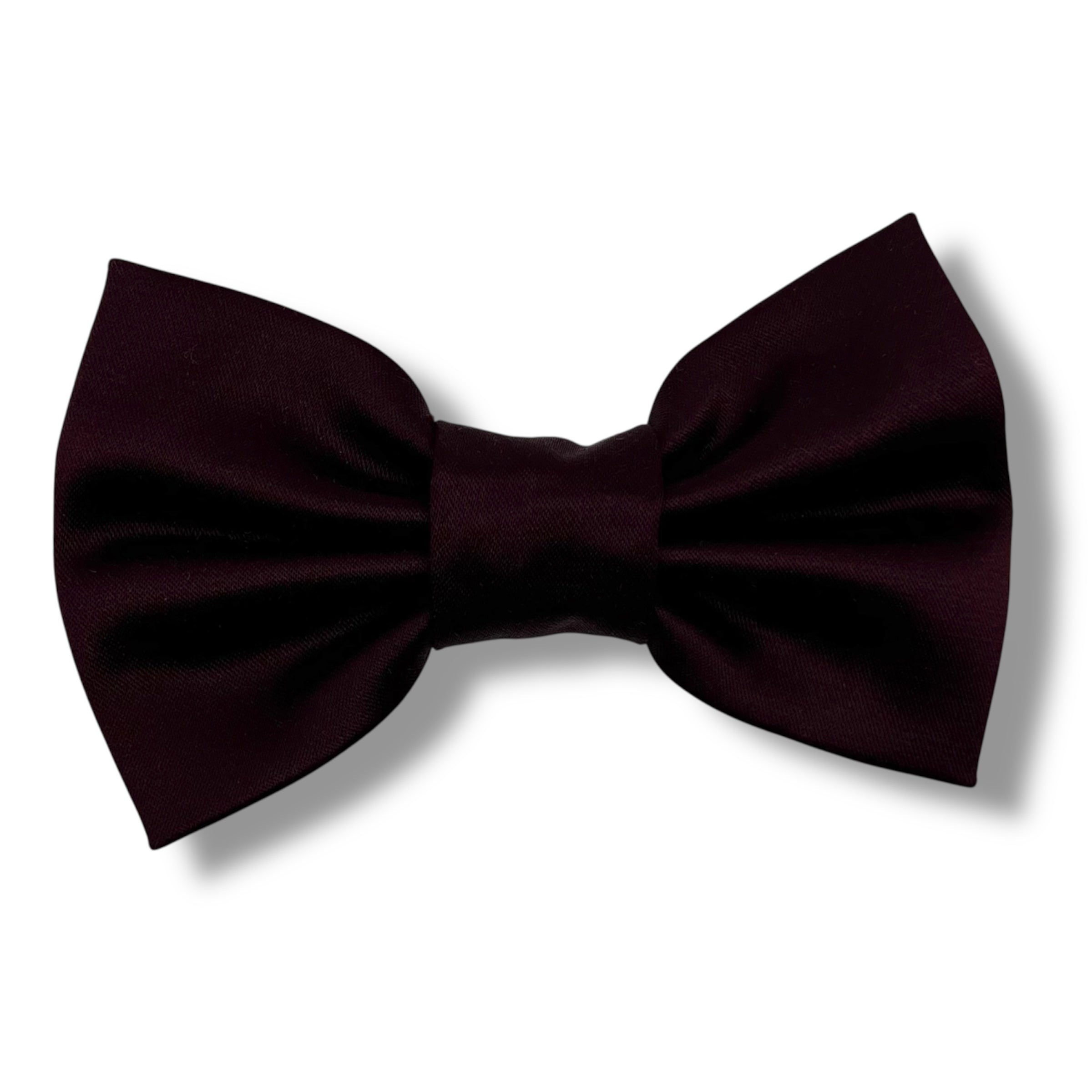 Bourgogne hundrosett i siden - liten - Lilofant Design