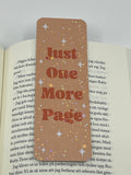 Orange just one more page bokmärke