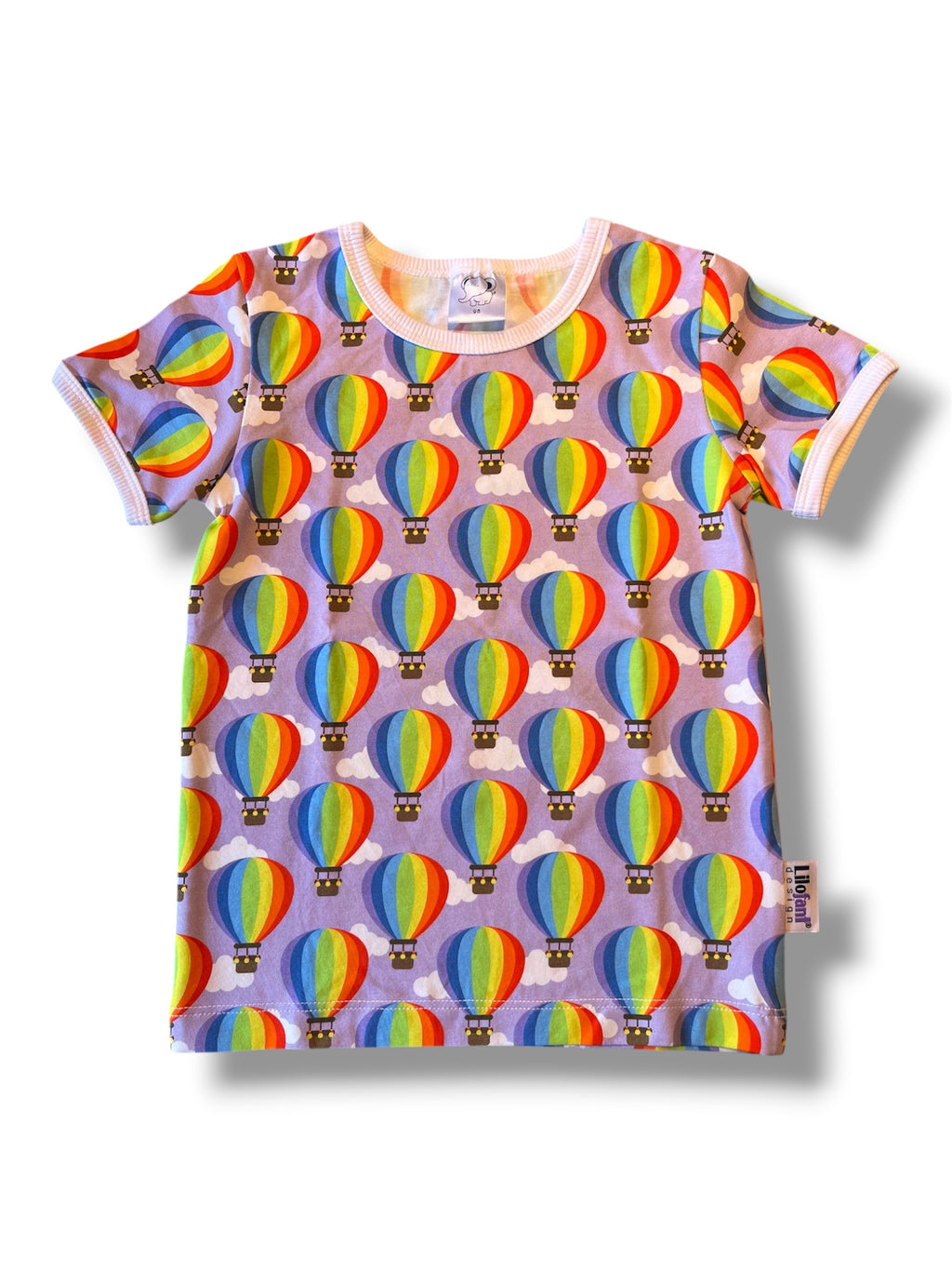 Lila luftballonger - t-shirt (86) (98)