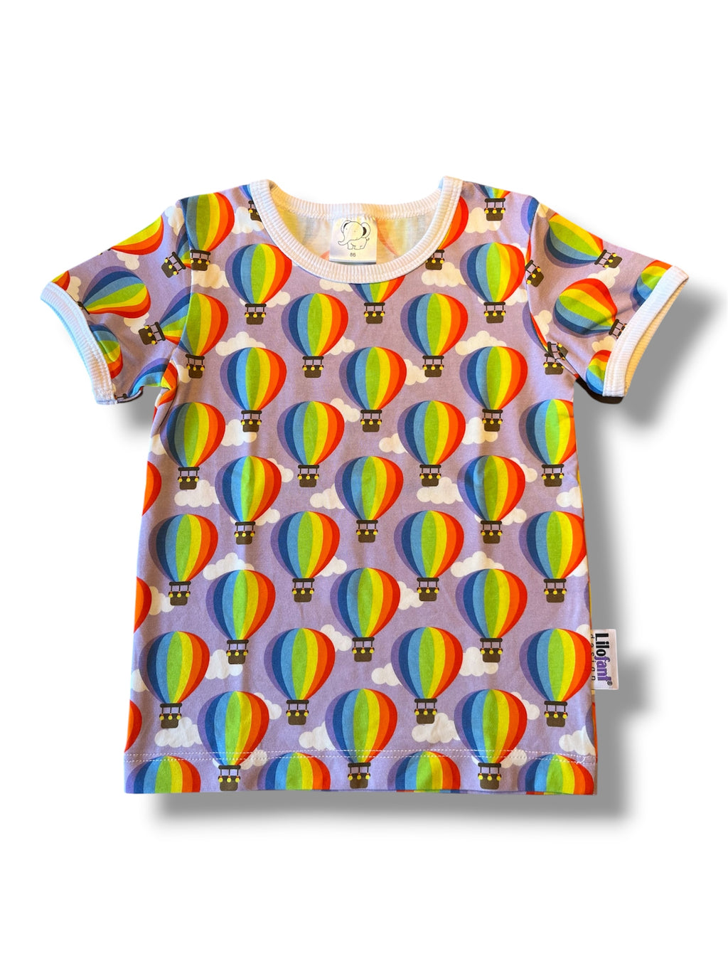 Lila luftballonger - t-shirt (86) (98)