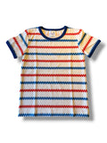 Fiskarmönstrad - t-shirt (104) (110)