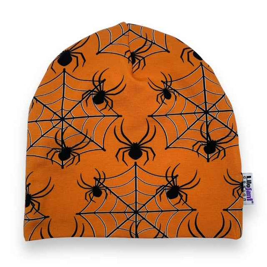 Orange spindlar mössa
