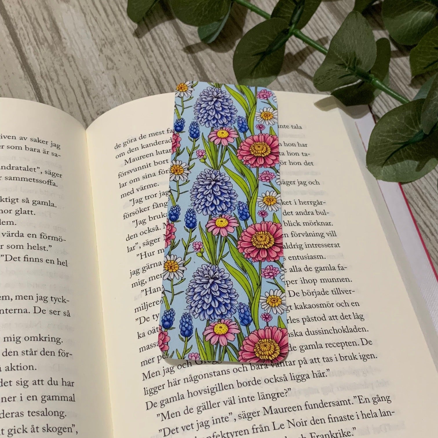 Blomsteräng bokmärke - Lilofant Design
