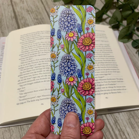 Blomsteräng bokmärke - Lilofant Design