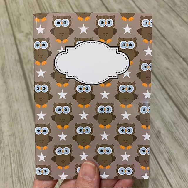 Bruna ugglor - anteckningsbok A5