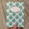 Mint ugglor - anteckningsbok A5 - Lilofant Design