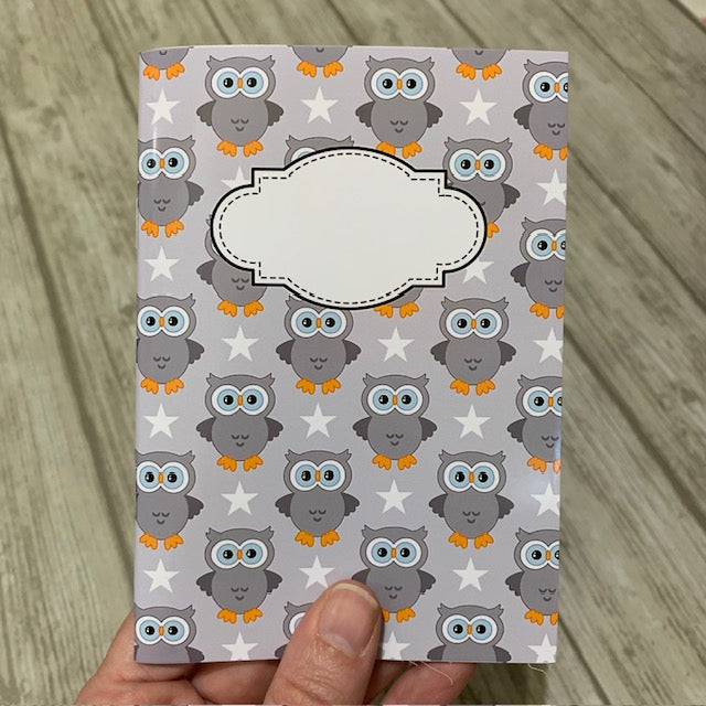 Grå ugglor - anteckningsbok A5