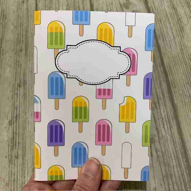 Vita isglassar - anteckningsbok A5 - Lilofant Design