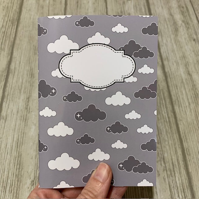 Grå moln - anteckningsbok A5
