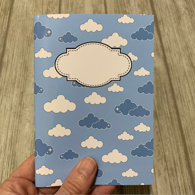 Blå moln - anteckningsbok A5