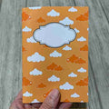 Orange moln - anteckningsbok A5 - Lilofant Design