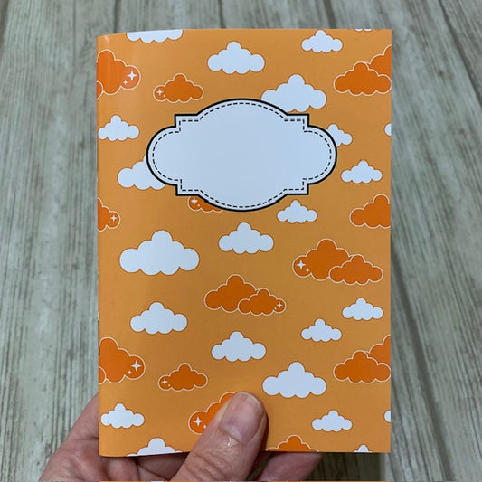 Orange moln A6 anteckningsbok