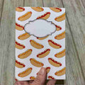 Vit hotdog - anteckningsbok A5 - Lilofant Design