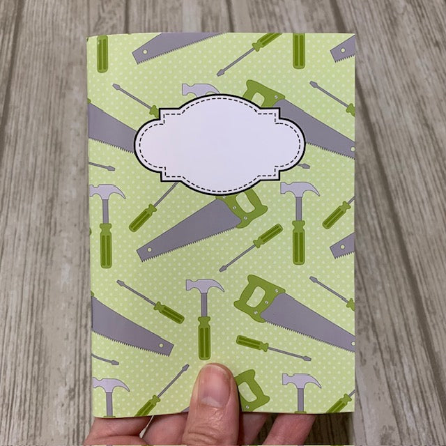 Gröna verktyg - anteckningsbok A5