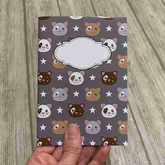 Grå katter - anteckningsbok A5 - Lilofant Design