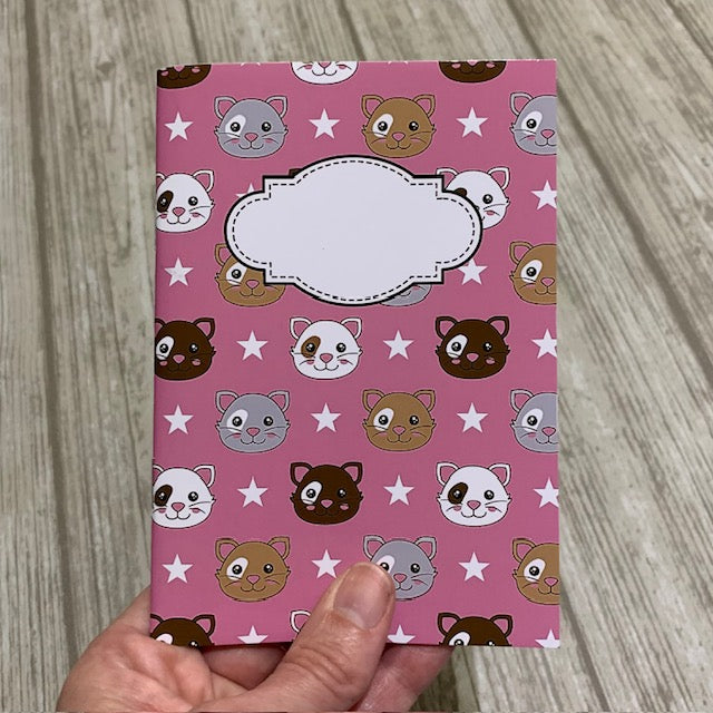 Gammelrosa katter - anteckningsbok A5