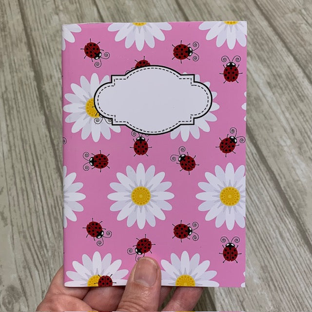 Rosa prästkragar - anteckningsbok A5