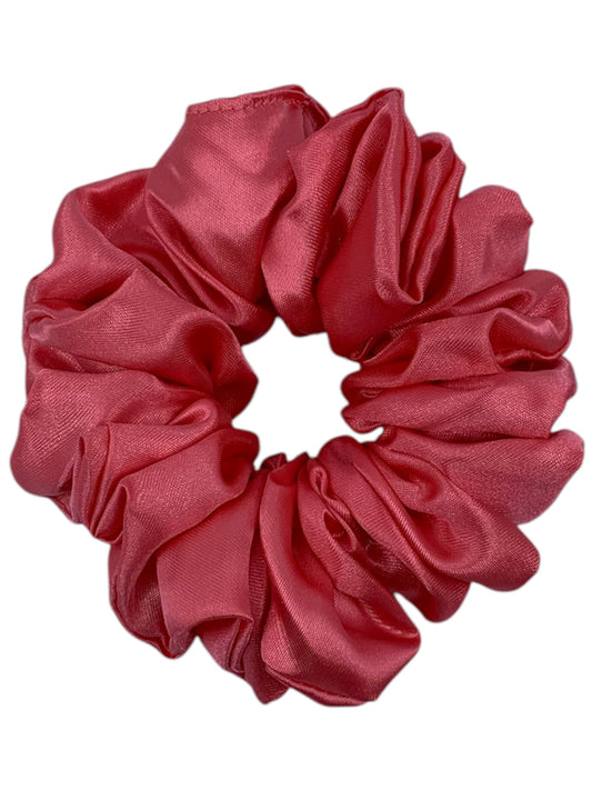 Korall satin scrunchie - Lilofant Design