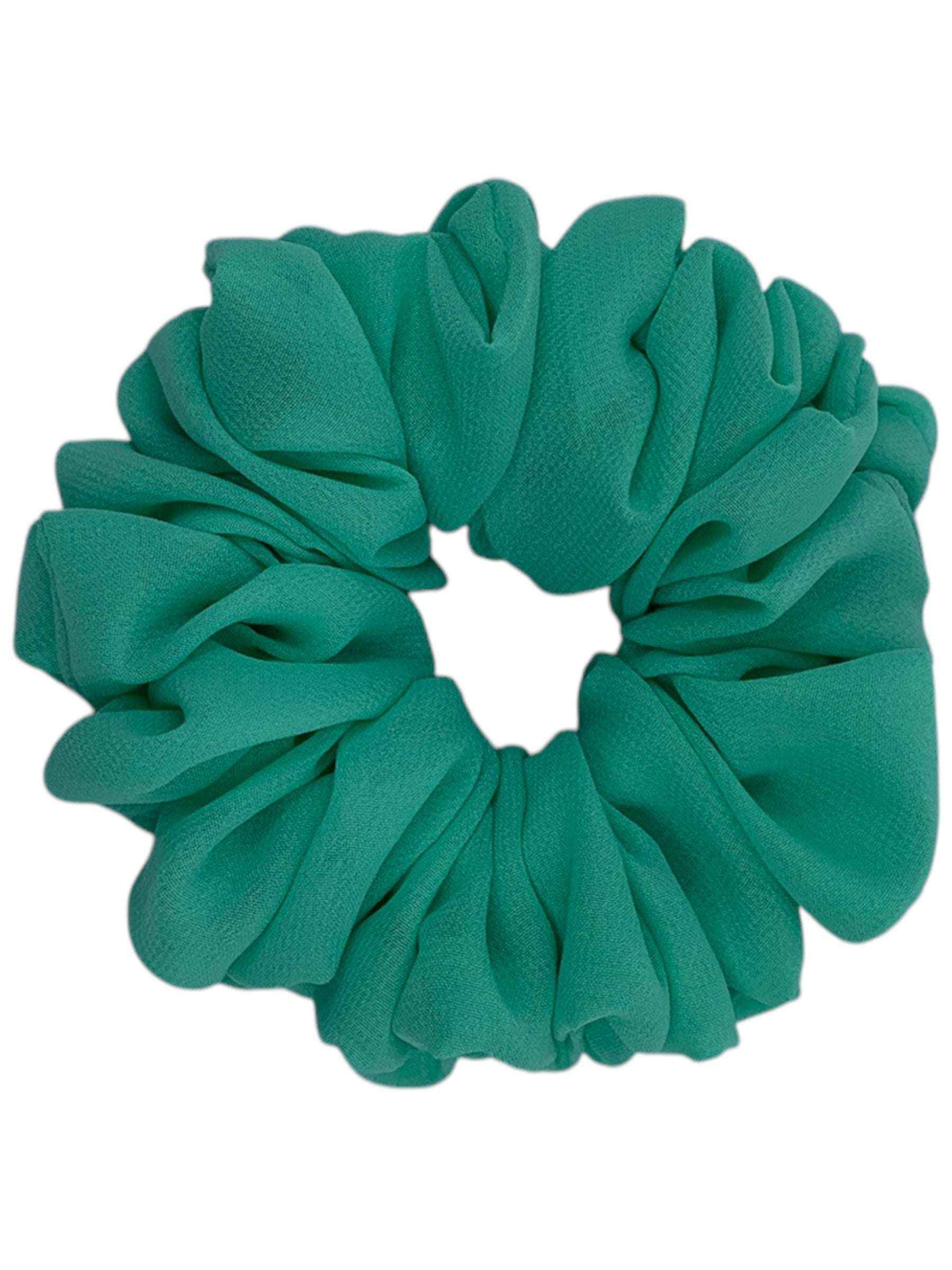 Ljus mint chiffong scrunchie