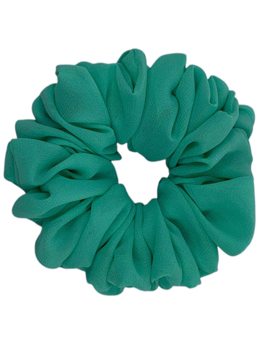 Ljus mint chiffong scrunchie