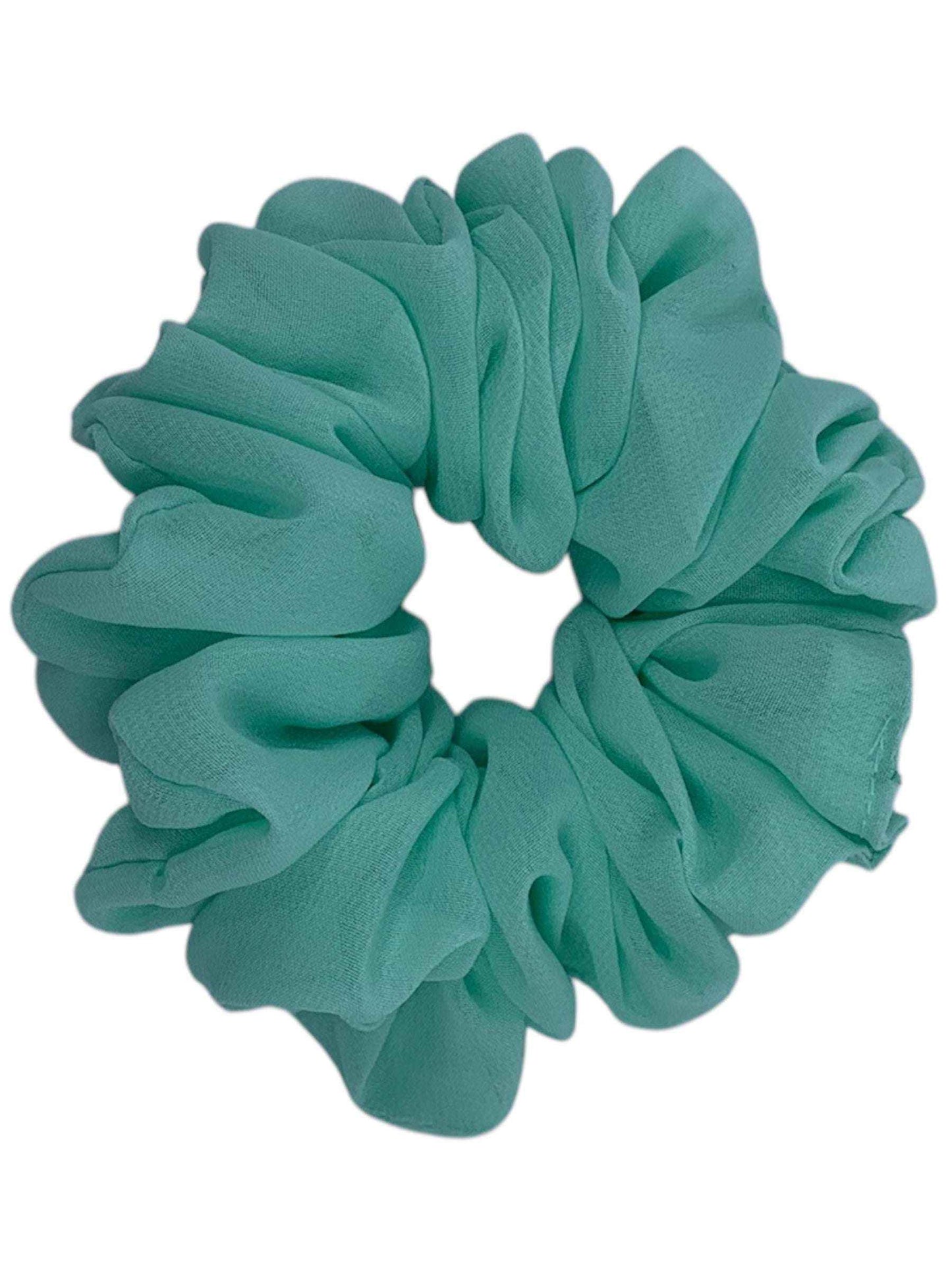 Mintgrön chiffong scrunchie