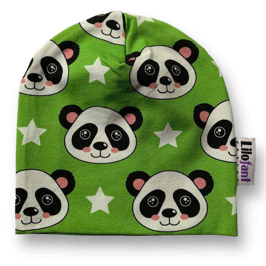 Grön panda mössa