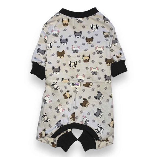 Grå hundar pyjamas