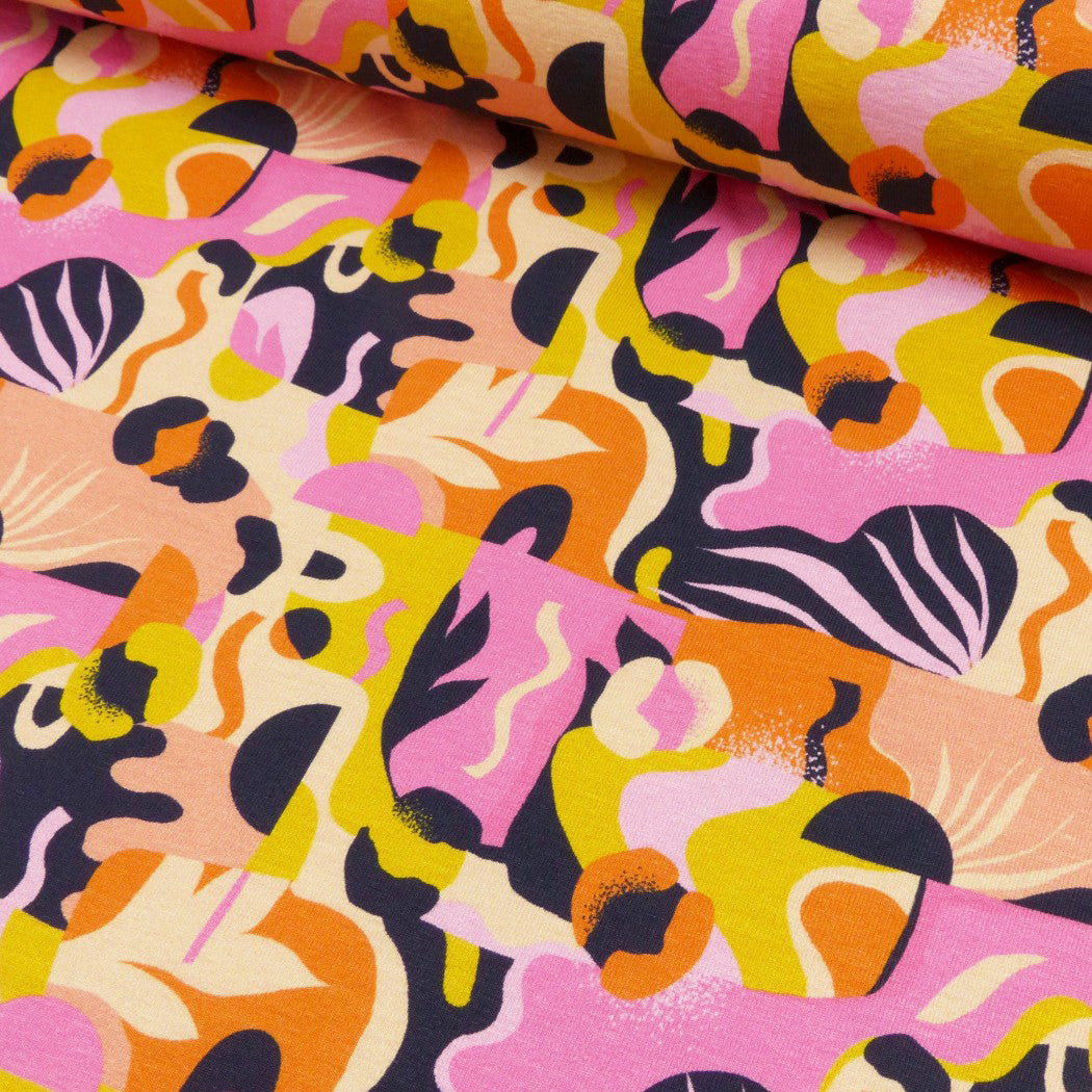 Rosa/orange mönster - jersey