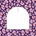 Lila leopard mössa