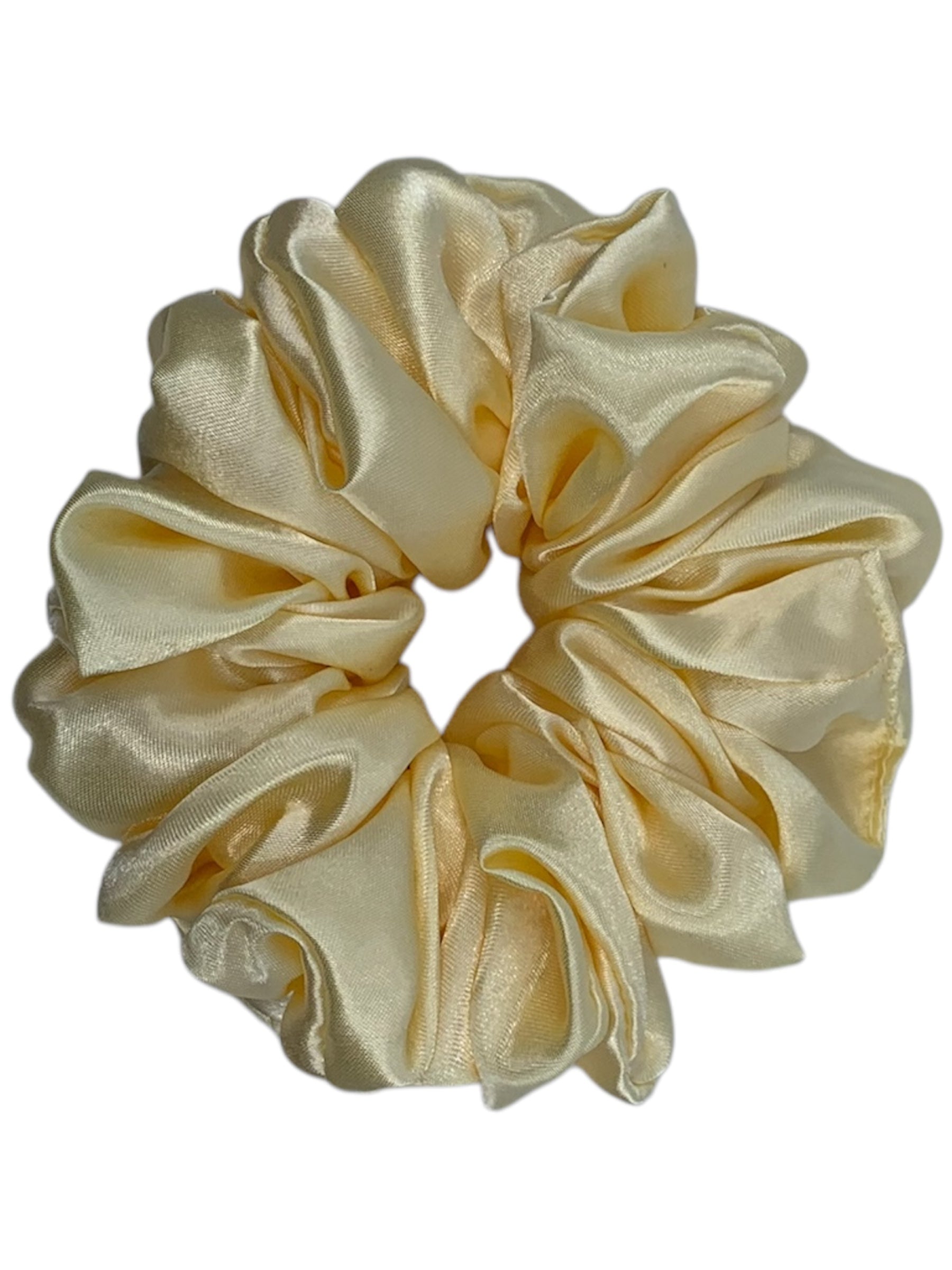 Vanilj satin scrunchie - Lilofant Design
