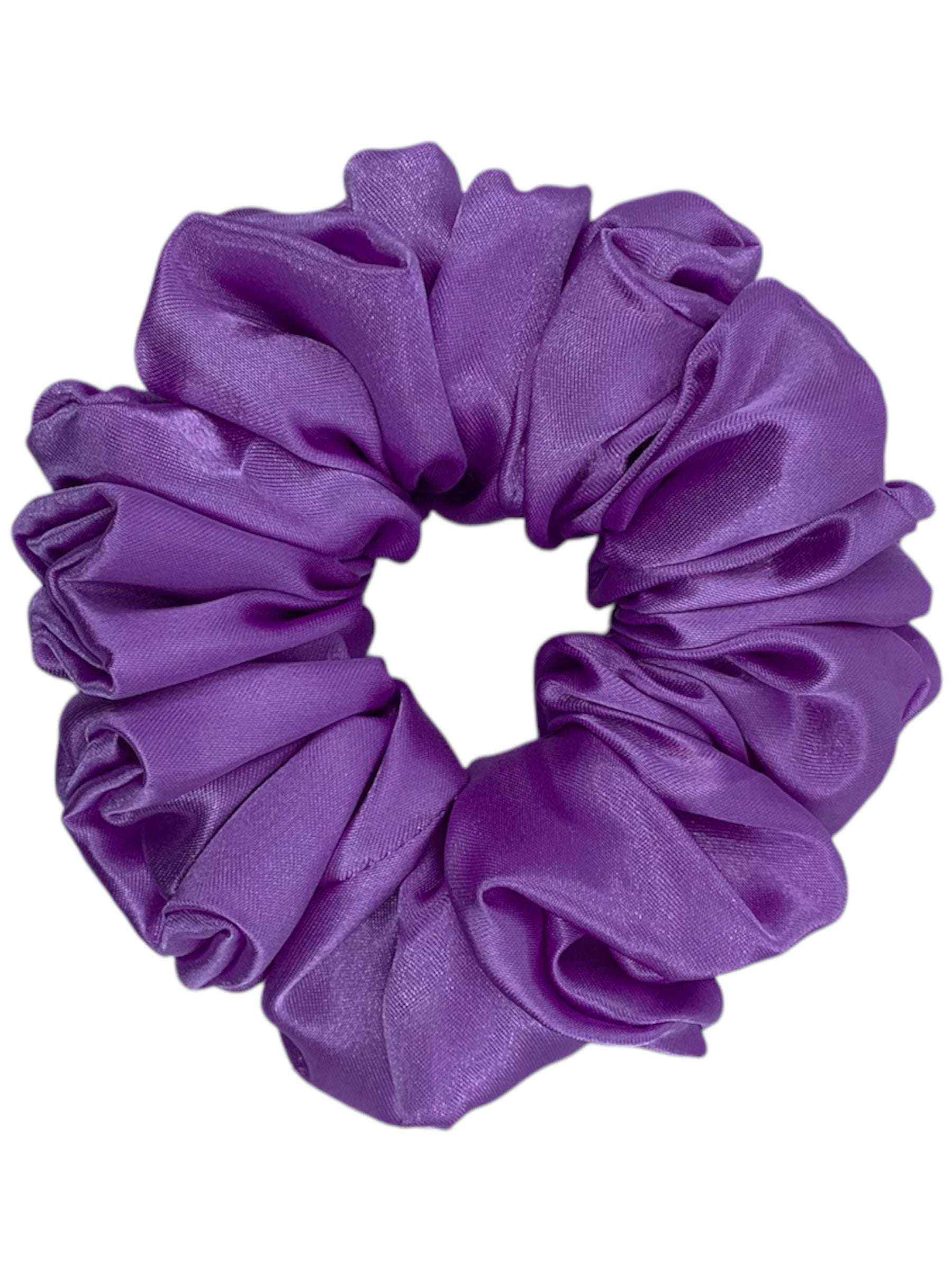 Violett satin scrunchie
