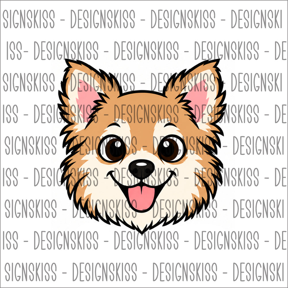 Chihuahua långhårig - bricka