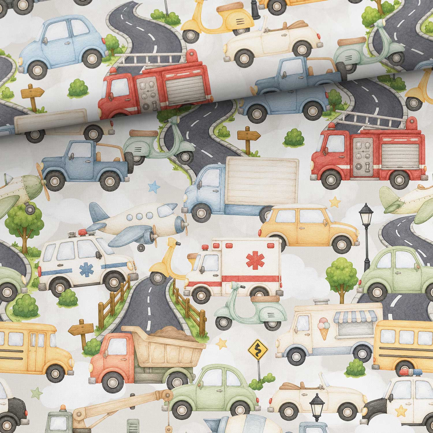 City trafik (bomullstyg)