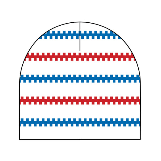 Fiskarmönstrad mössa