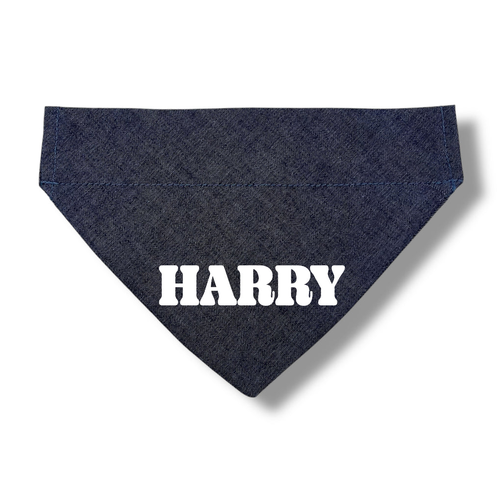 Jeans bandana med namn
