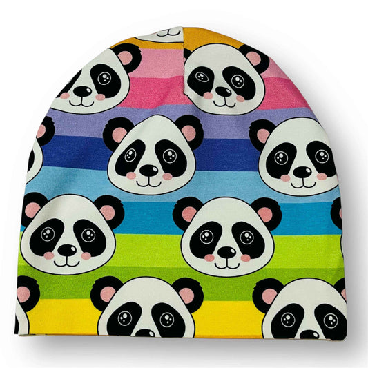 Karamell panda mössa