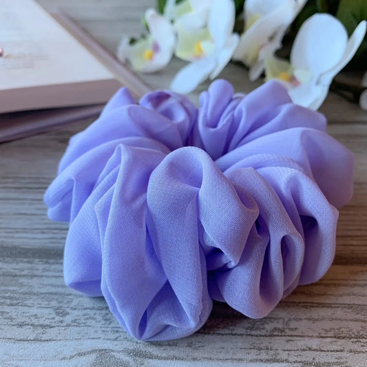Lavendel chiffong scrunchie - Lilofant Design