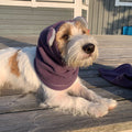 Lila fleece med öron snood