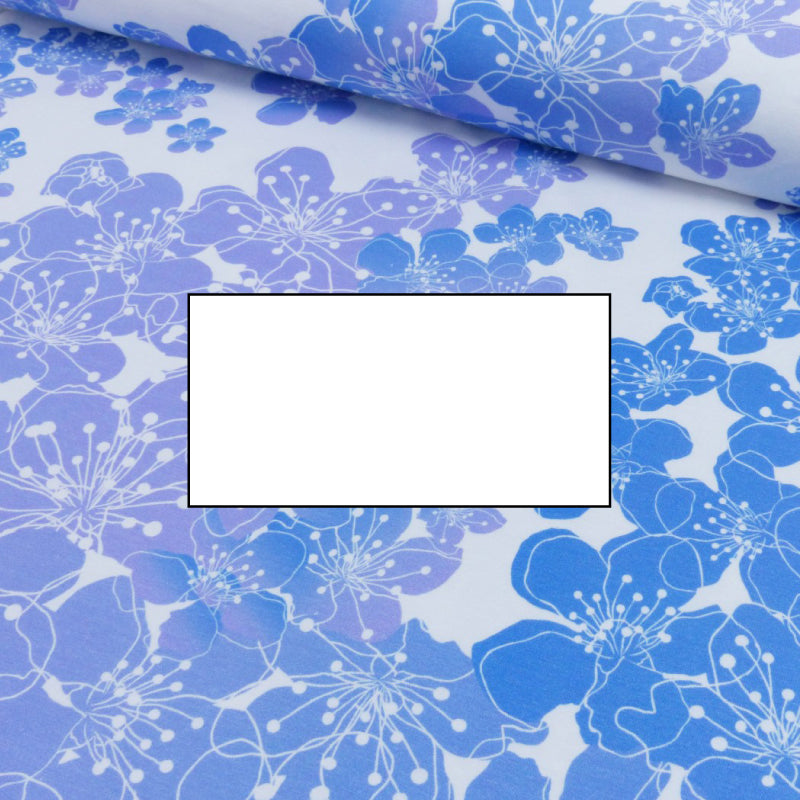 Blå blommor pannband