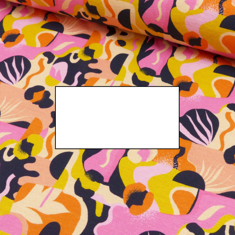 Rosa/orange mönster pannband