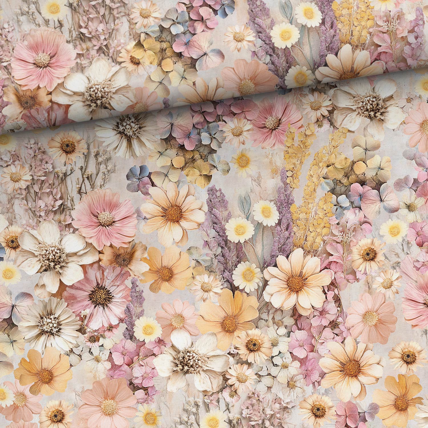 Pastell sommarblommor (college)