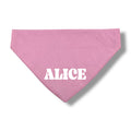 Ljusrosa bandana med namn