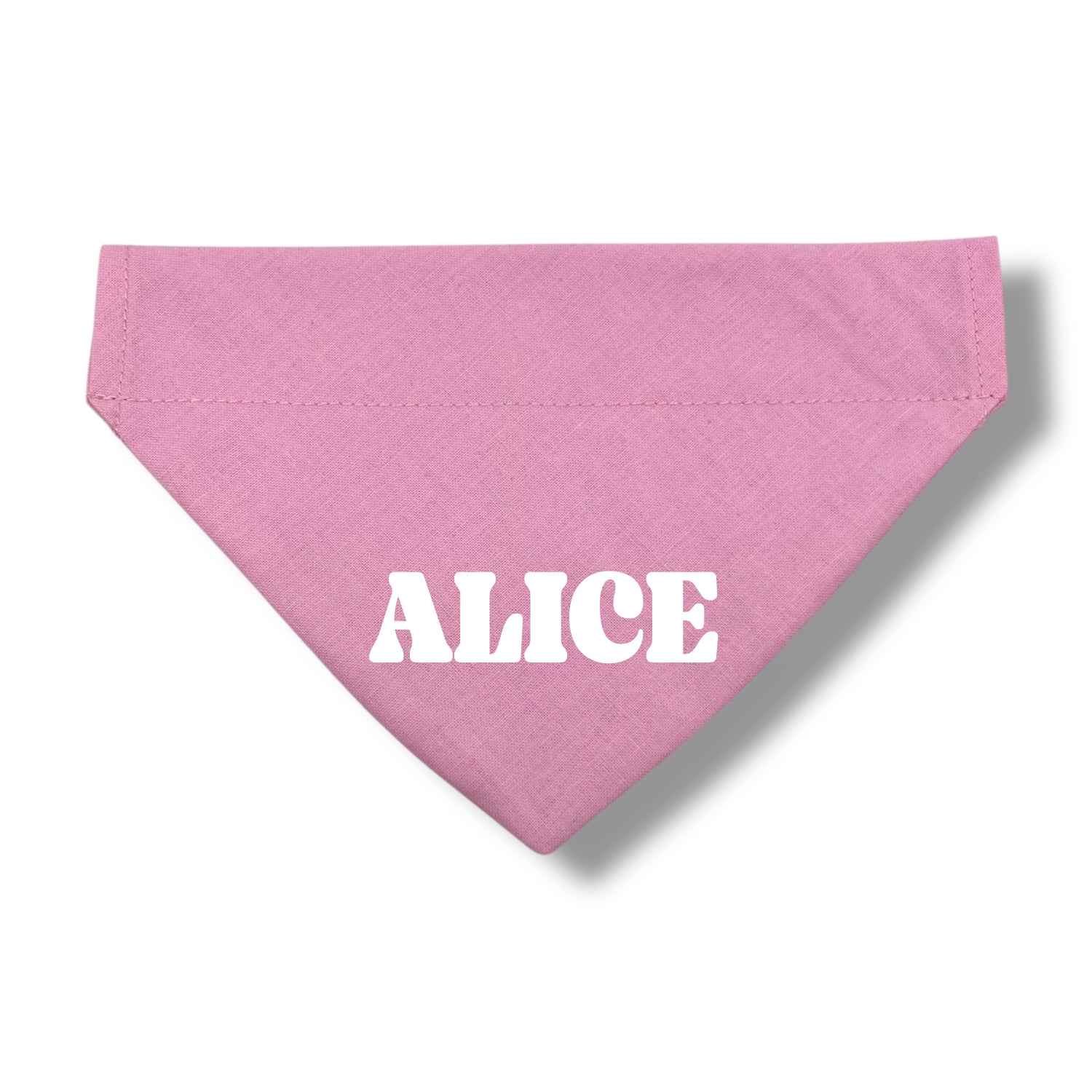 Ljusrosa bandana med namn