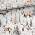 Snöig skog (bomullstyg)