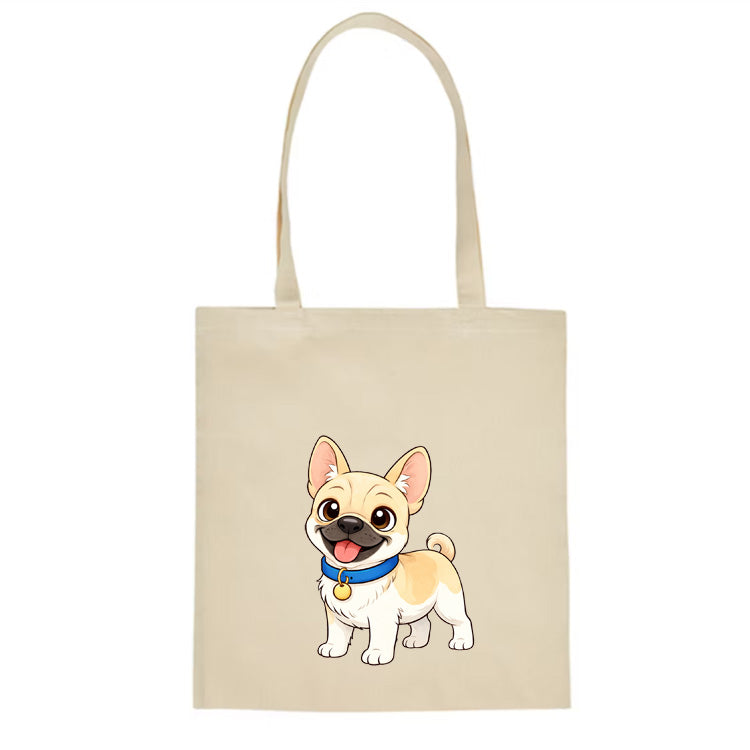 Fransk bulldog tygkasse