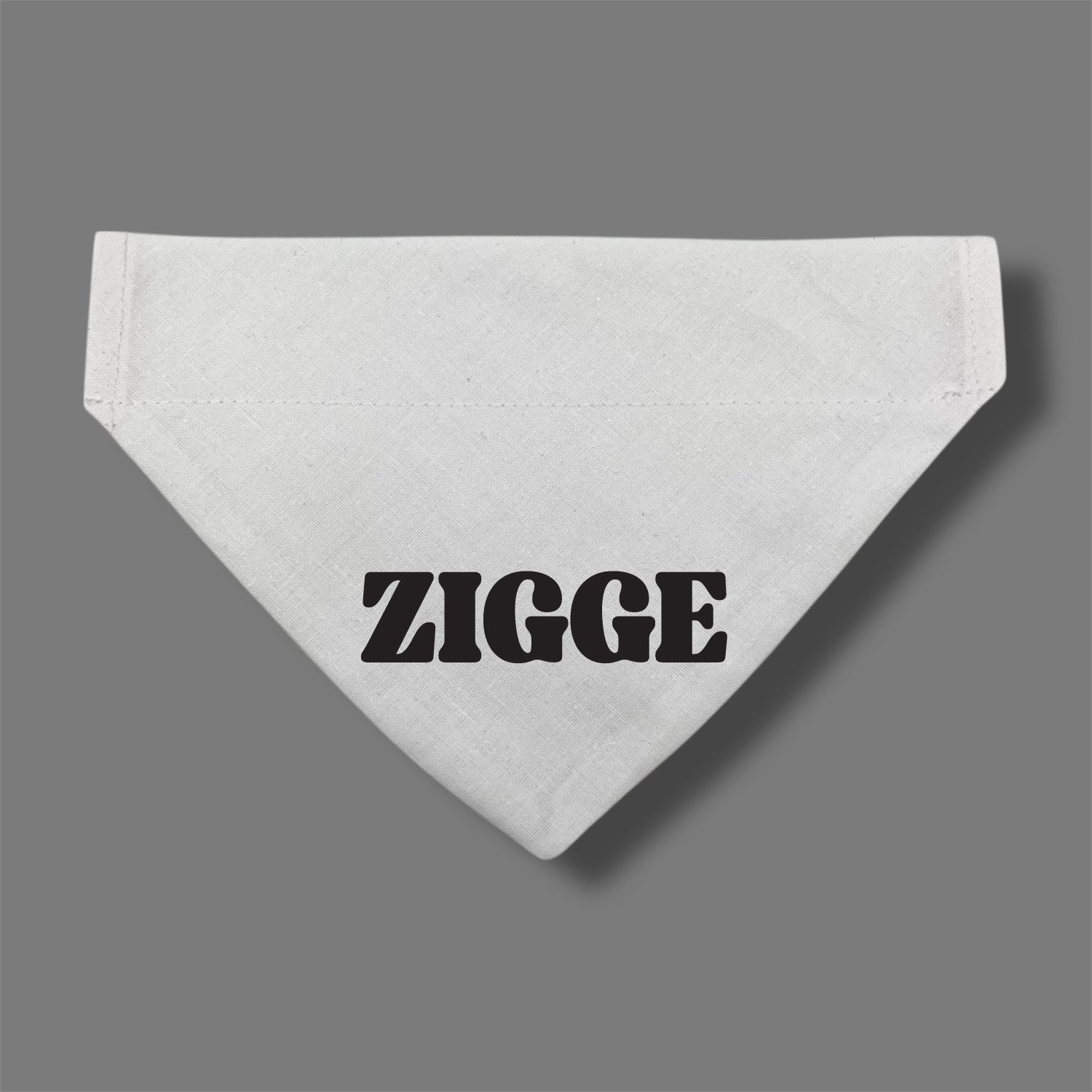 Vit bandana med namn